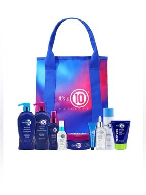 It's a 10 Haircare Gift Set Tote - Blue & Pink Ombre